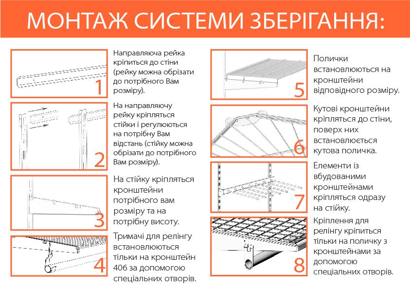 Гардеробна система набір WHITE Edition ТМ "KOLCHUGA" (Кольчуга) (600-20-001) 600-20-001 фото