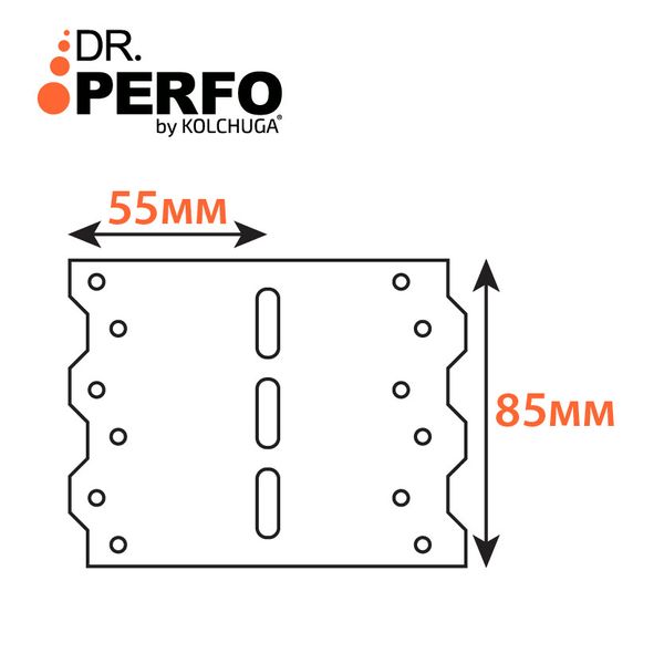 З'єднувач з регульованим кутом перфорований (55х55х85х1,5 мм) ТМ "KOLCHUGA" (Кольчуга) (40305243) 40305243 фото