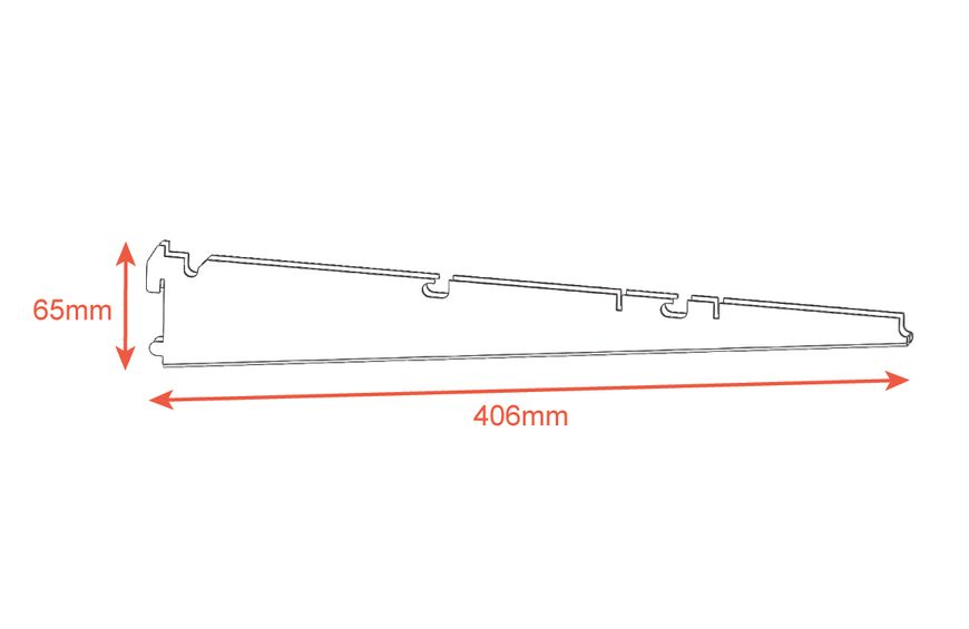Кронштейн подвійний 406 мм (чорний) ТМ "KOLCHUGA" (Кольчуга) (40529372) 40529372 фото