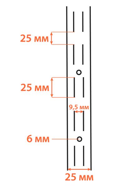 Кронштейн одинарный (170 мм) для ДСП/стекла/дерева ( комплект 2шт) черный ТМ "KOLCHUGA" (Кольчуга) 1765344057 фото