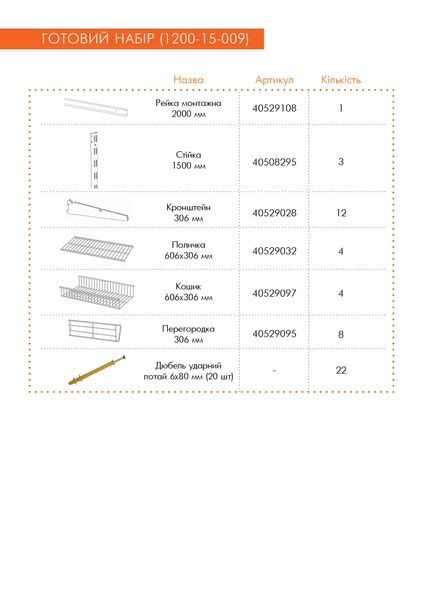 Гардеробна система набір WHITE Edition ТМ "KOLCHUGA" (Кольчуга) (1200-15-009) 1200-15-009 фото
