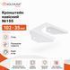Кронштейн навесной №165 (102х35 мм) ТМ "KOLCHUGA" (Кольчуга) белый (40306072) 40306072 фото 4