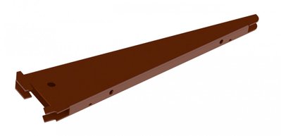 Кронштейн двойной для ДСП/стекла/дерева 370 мм (коричневий) ТМ "KOLCHUGA" (Кольчуга) (40508290) 40508290 фото