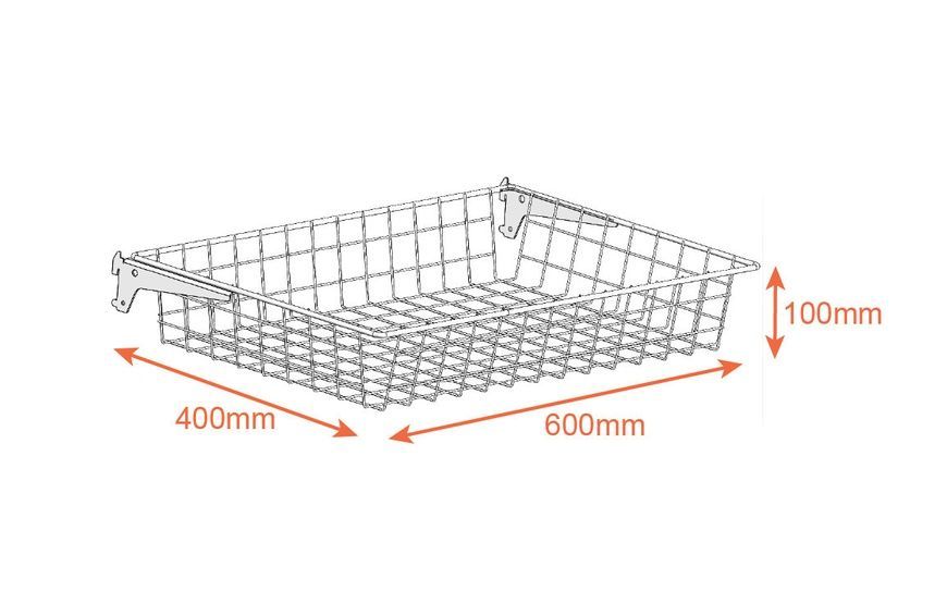 Корзина AIR BASKET(600х400х100 мм) WHITE Edition белая ТМ "KOLCHUGA" (Кольчуга) (40529318) 40529318 фото