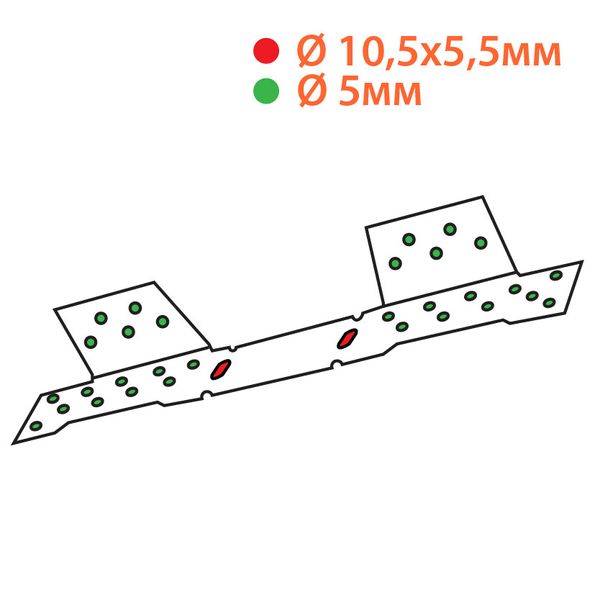 Планка універсальна для фіксації сходинок (280х42х38 мм) ТМ "KOLCHUGA" (Кольчуга) (40312116) 40312116 фото