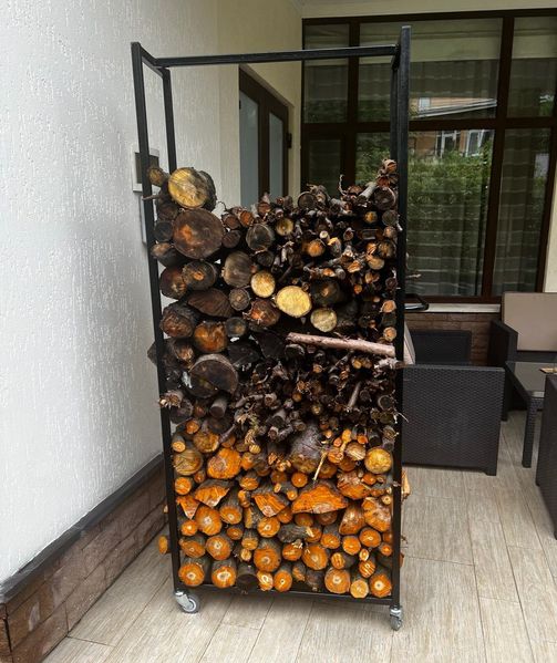 Стелаж для зберігання дров (дровниця) З КОЛЕСАМИ (1900х330х800 мм) ТМ "KOLCHUGA" (Кольчуга) 9464276590 фото
