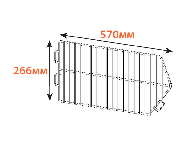 Перегородка для корзини торгівельної оцинкована (600х300 мм) ТМ "KOLCHUGA" (Кольчуга) 4978362651 фото