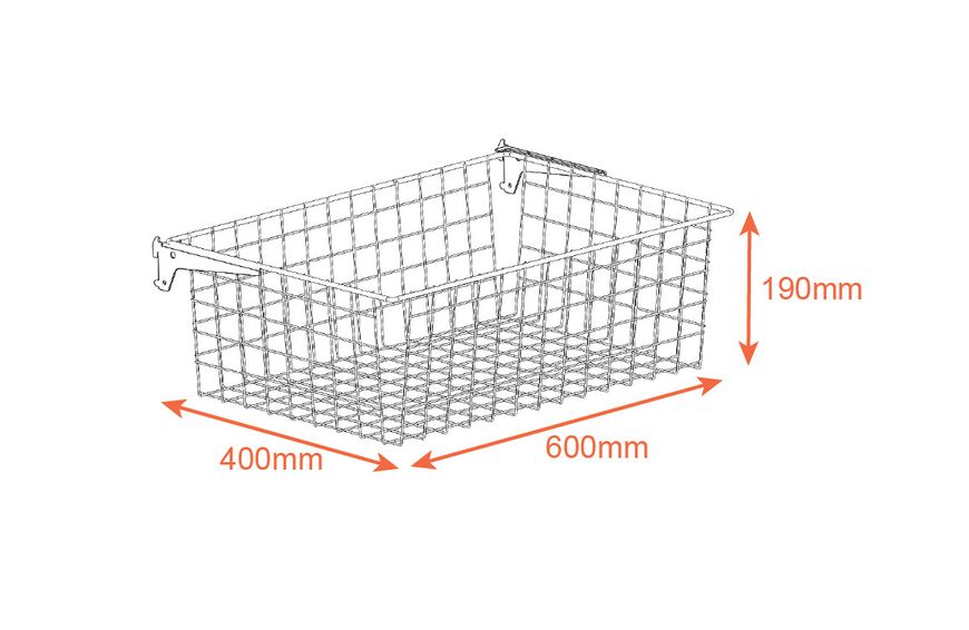 Корзина AIR BASKET(600х400х190 мм) WHITE Edition белая ТМ "KOLCHUGA" (Кольчуга) (40529319) 40529319 фото