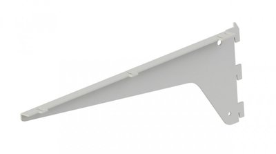 Кронштейн одинарний (370 мм) для ДСП/скла/дерева (комплект 2 шт) білий ТМ "KOLCHUGA" (Кольчуга) (60829101) 60829101 фото