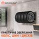 Універсальна полиця для зберігання коліс/шин/дисків регульована R13-22 (чорна) ТМ "KOLCHUGA" (Кольчуга) 517833526 фото 9