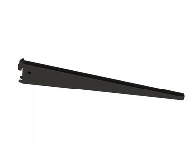Кронштейн подвійний для ДСП/скла/дерева 370 мм (чорний) ТМ "KOLCHUGA" (Кольчуга) (40529355) 40529355 фото