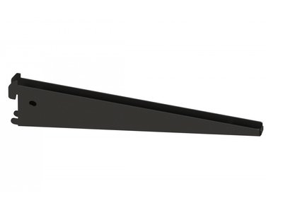 Кронштейн подвійний для ДСП/скла/дерева 270 мм (чорний) ТМ "KOLCHUGA" (Кольчуга) (40529356) 40529356 фото
