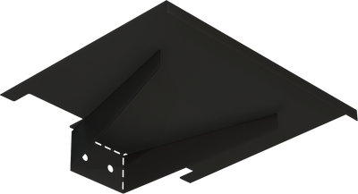 Настінна полиця для WiFi-роутера або ігрової консолі ТМ "KOLCHUGA" (Кольчуга) чорна (40506186) 40506186 фото
