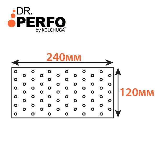 Пластина перфорована (120х240х2мм) ТМ "KOLCHUGA" (Кольчуга) (40305285) 40305285 фото