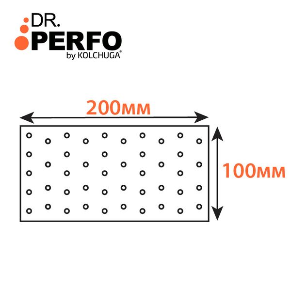 Пластина перфорована (100х200х2мм) ТМ "KOLCHUGA" (Кольчуга) (40305283) 40305283 фото