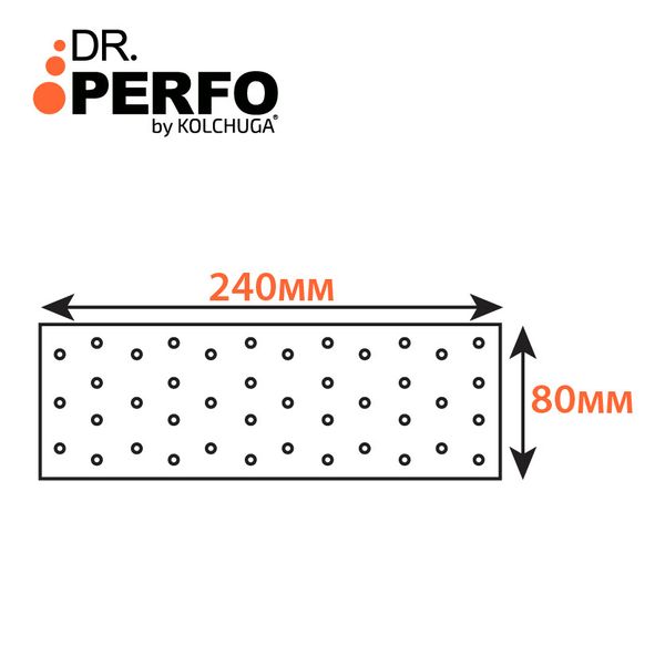 Пластина перфорована (80х240х2мм) ТМ "KOLCHUGA" (Кольчуга) (40305282) 40305282 фото